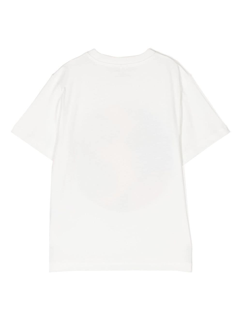 Stella McCartney Kids T-shirt met logoprint - Wit