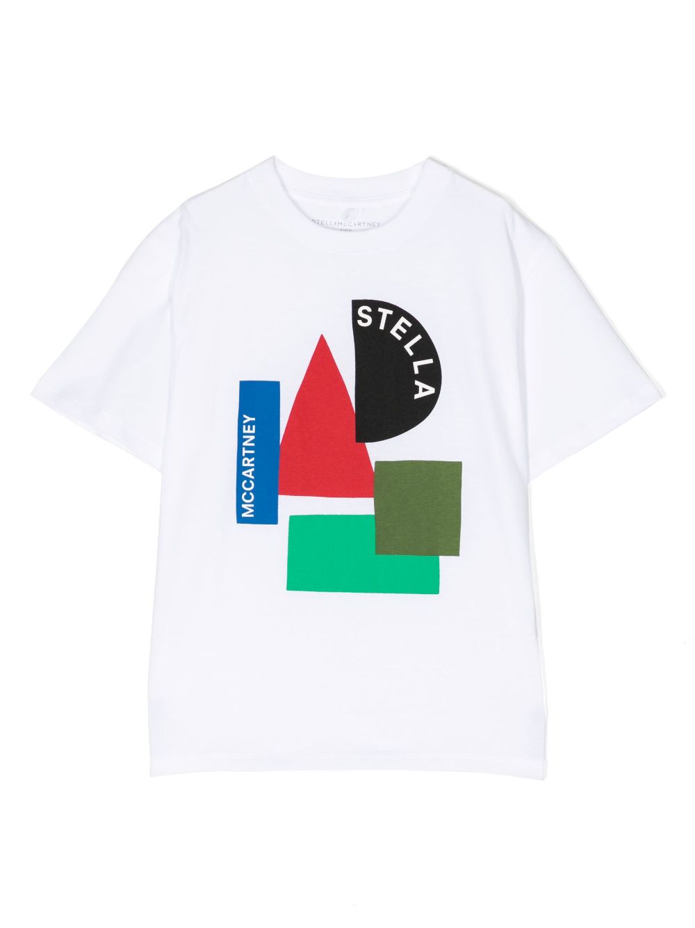 Stella Mccartney Kids' Graphic-print Cotton T-shirt In White