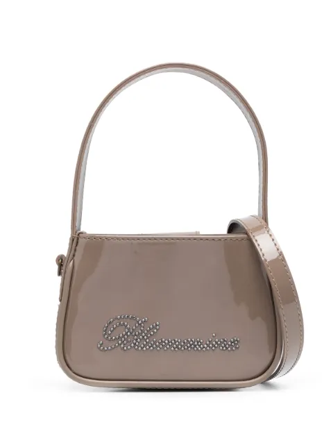 Blumarine bolsa mini con logo y detalles de cristal