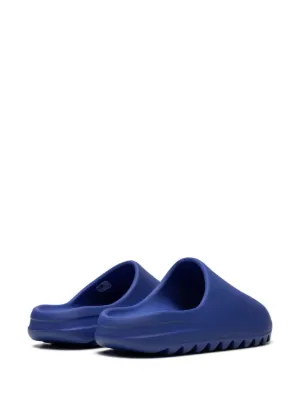 blue yeezys slides