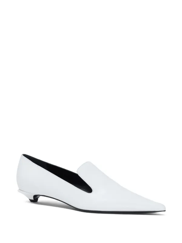 Proenza Schouler 20mm point-toe Leather Pumps | White | FARFETCH