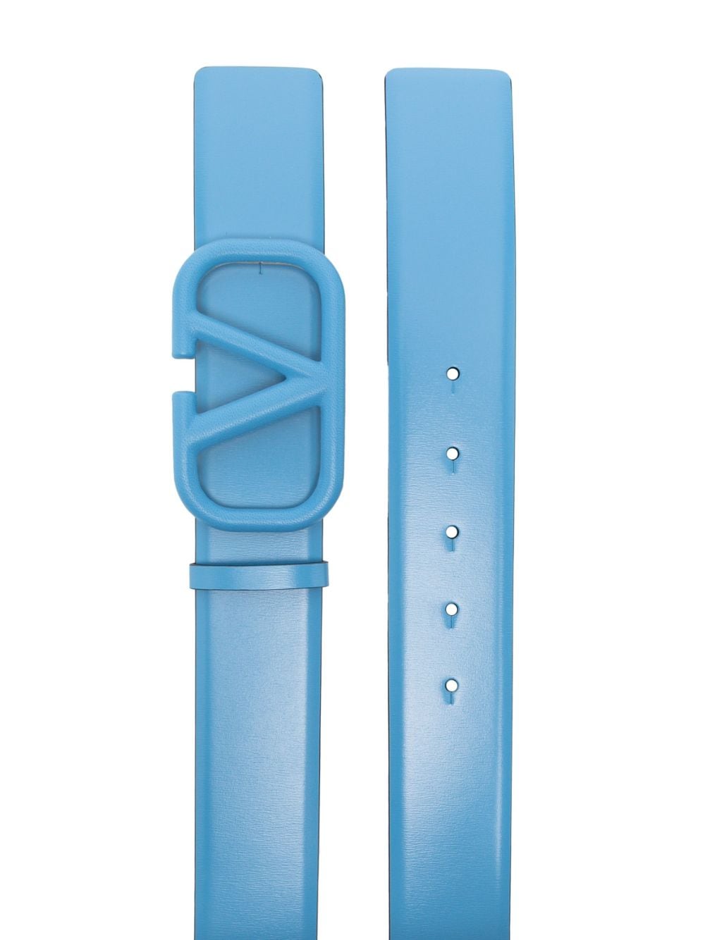 Valentino Garavani Vlogo buckle belt - Blauw