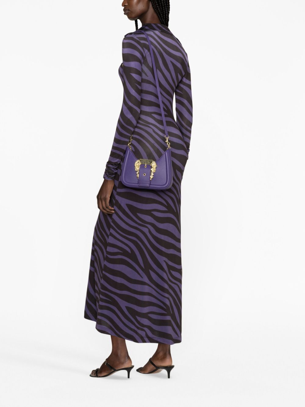 Shop Versace Jeans Couture Couture Shoulder Bag In Violett