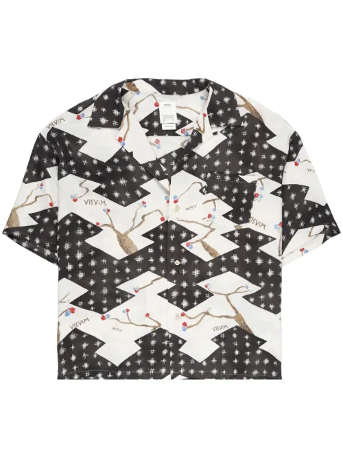 Chemise en soie à imprimé graphique - visvim - Modalova