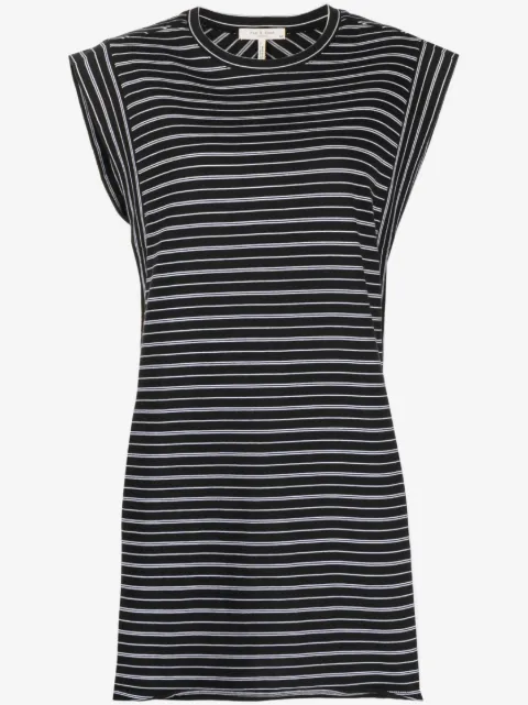 rag & bone stripe-print organic-cotton dress