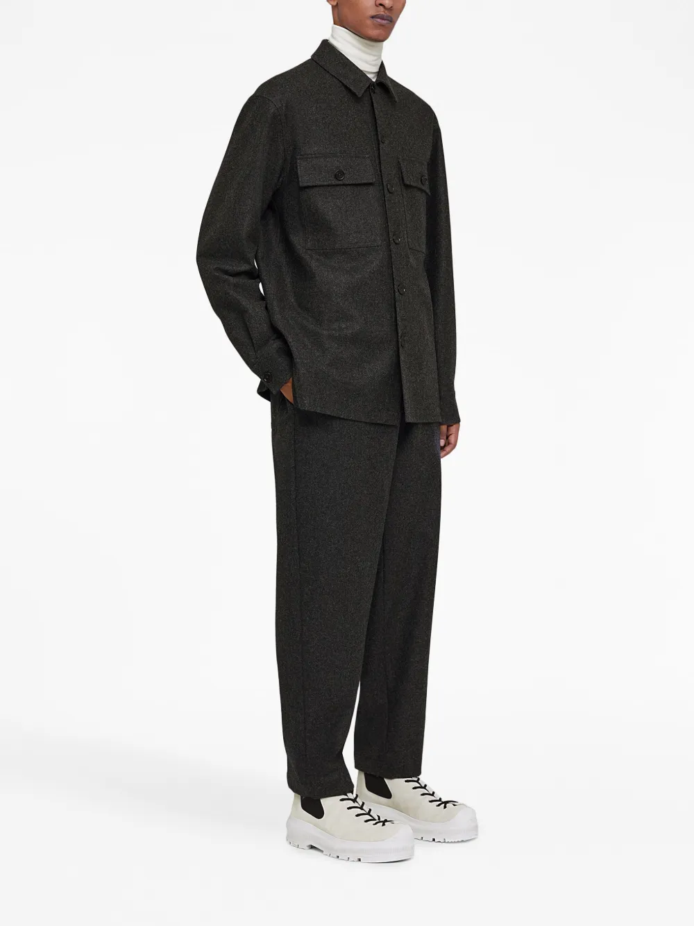 Jil Sander Slim-fit overhemd Grijs