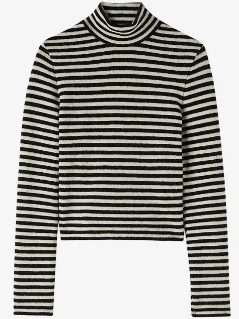 Jil Sander top a rayas con parche del logo