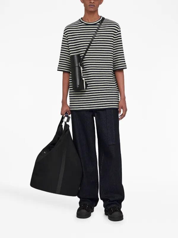 Jil Sander ストライプ Tシャツ | ブラック | FARFETCH JP