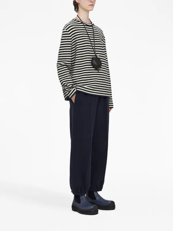 Jil Sander ストライプ Tシャツ | ブラック | FARFETCH JP