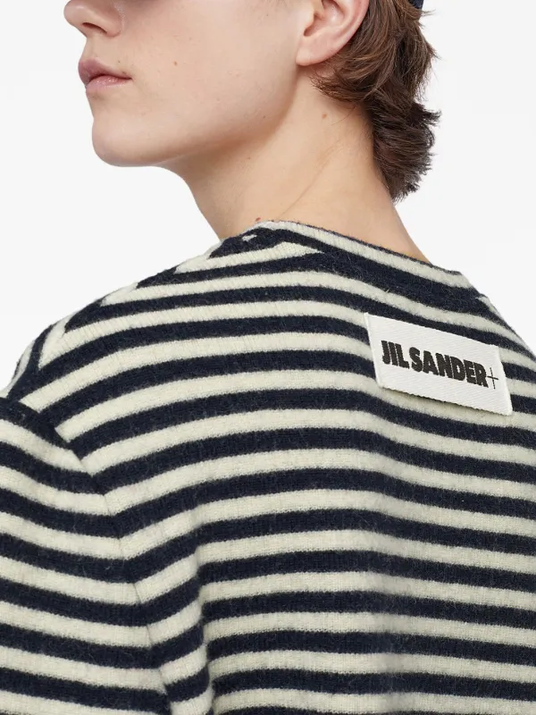 Jil Sander ストライプ Tシャツ | ブラック | FARFETCH JP