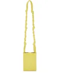 Jil Sander small Tangle leather crossbody bag - Yellow