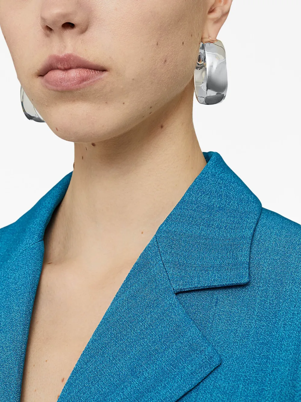  Jil Sander Pendientes Raw Wildness - Plateado 