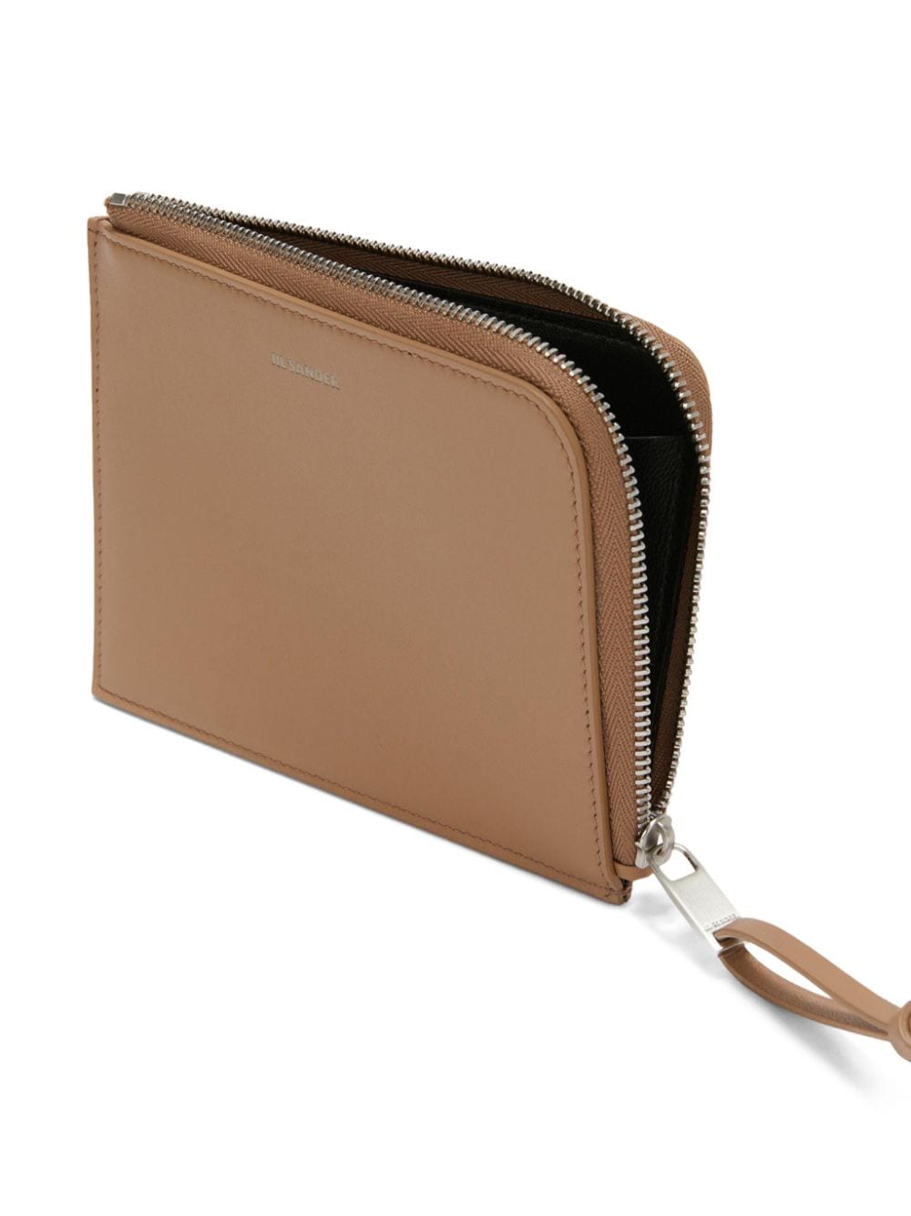 Shop Jil Sander Medium Giro Zip-around Card-holder In Neutrals