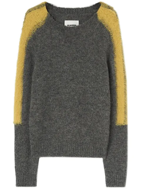 Jil Sander 拼色长袖毛衣
