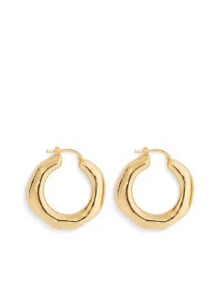 Jil Sander フープピアス | ゴールドトーン | FARFETCH JP