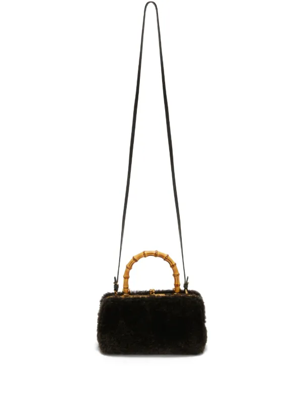 Jil Sander Mini Goji Bamboo Tote Bag | Brown | FARFETCH AO