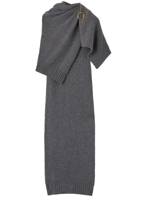 Jil Sander ring-detail knitted maxi dress