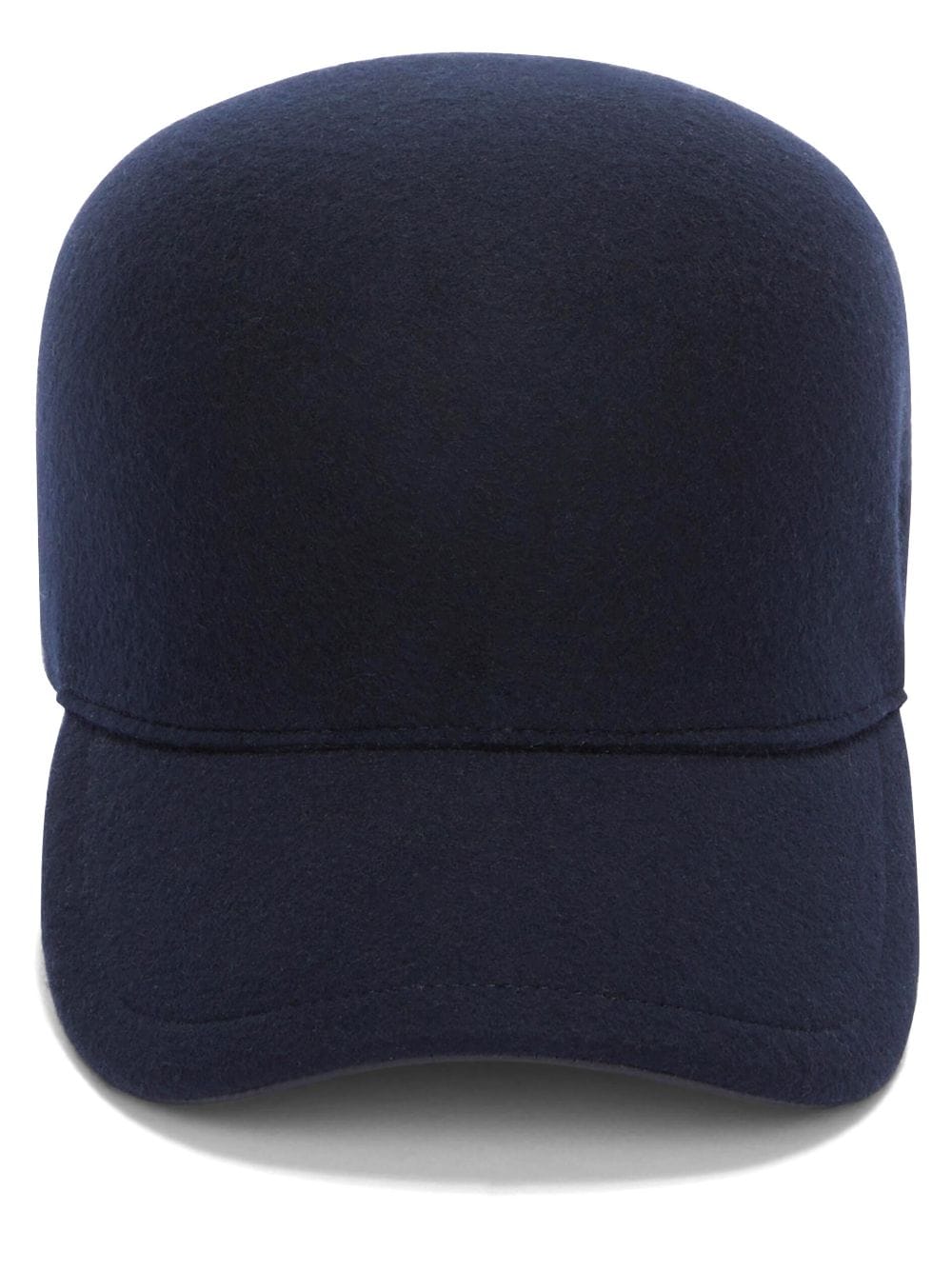 Shop Jil Sander Embroidered-logo Wool Felt Cap In Blue
