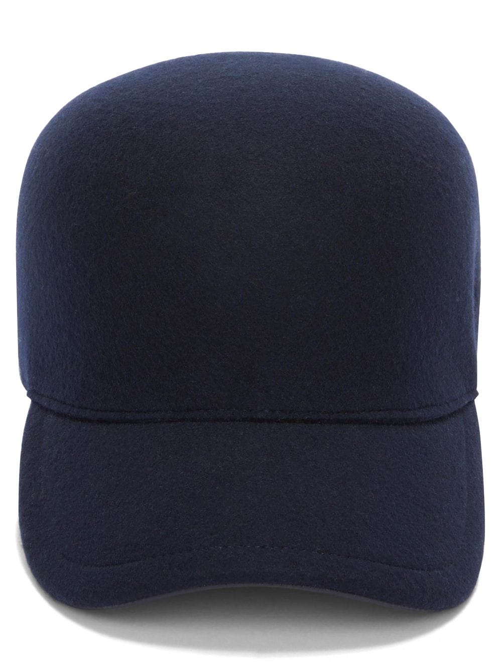 logo-embroidered wool cap