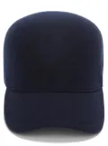 Jil Sander logo-embroidered wool cap - Blue