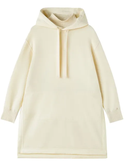 Jil Sander side-slits knitted hoodie 
