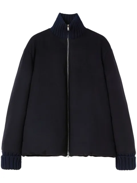 Jil Sander zip-up wool bomber jacket