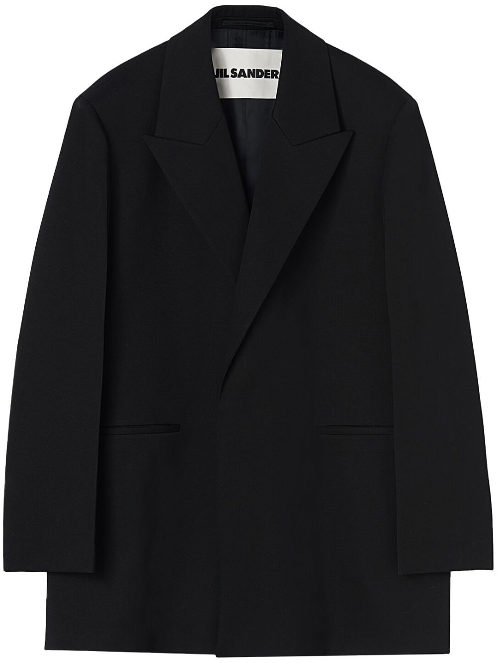 Jil Sander single-breasted wool blazer - Black