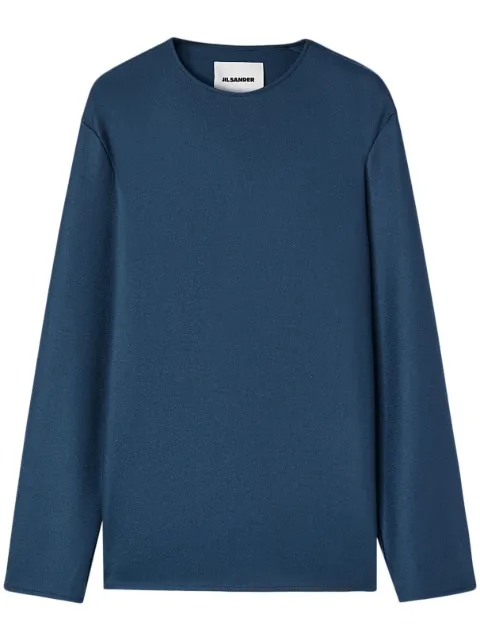 Jil Sander 拉链细节羊毛毛衣