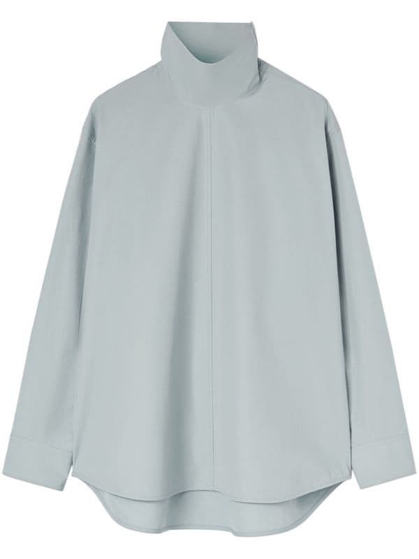 Jil Sander stand-up Collar Cotton Shirt - Farfetch