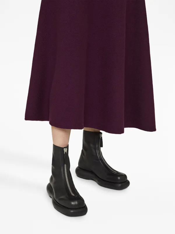 Jil Sander ジップアップ レザーブーツ - Farfetch