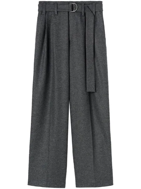 Jil Sander 褶饰宽松羊毛长裤