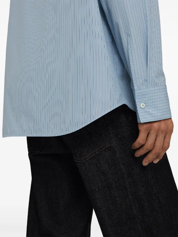 JIL SANDER ストライプ Tシャツ Mサイズ Jil Sander Friday ストライプ シャツ | ブルー | FARFETCH JP