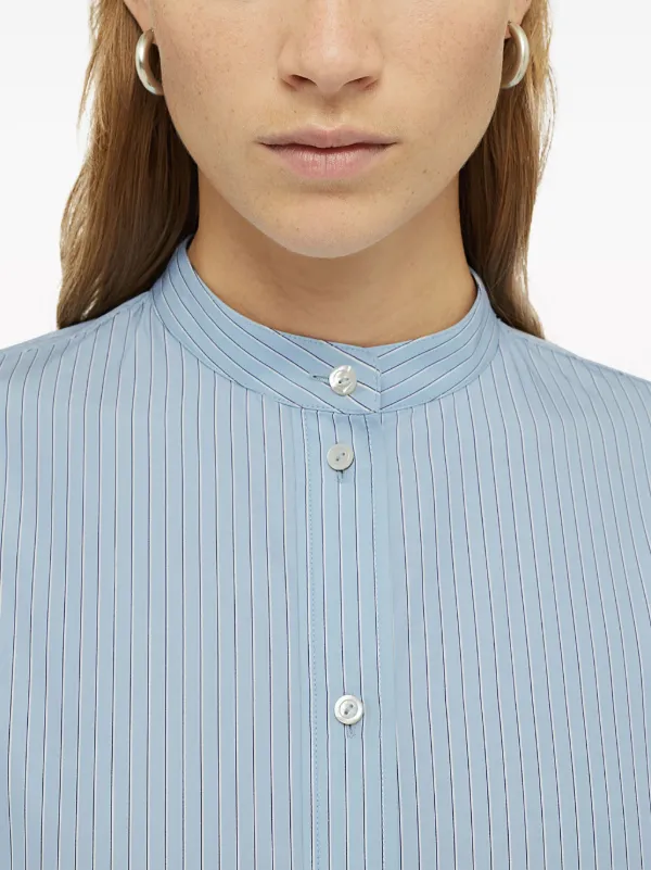 JILSANDER コットン　ストライプ　シャツ SALE] JIL SANDER ジルサンダー コットンポプリン ストライプ