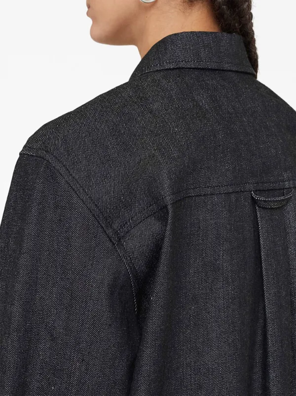 Jil Sander スプレッドカラー デニムシャツ | ブルー | FARFETCH JP