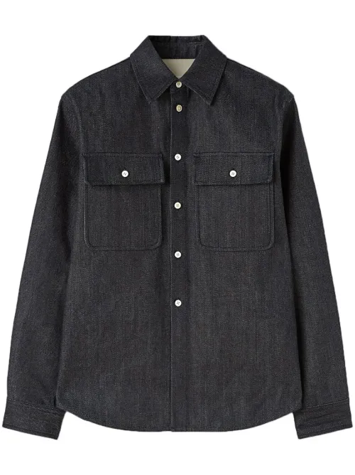 Chemise en jean à col italien - Jil Sander - Modalova