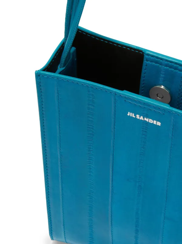 Jil Sander Small Tangle logo-print Shoulder Bag | Blue