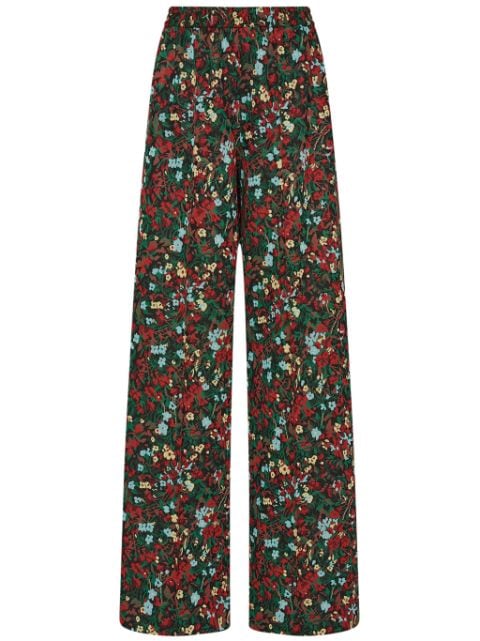 Rosetta Getty floral-print elasticated-waist trousers 