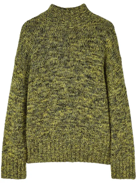 Jil Sander roll-neck speckle wool jumper