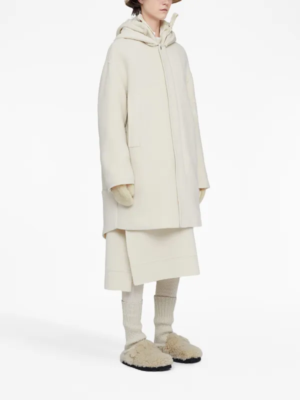 Jil Sander パーカーコート | ホワイト | FARFETCH JP