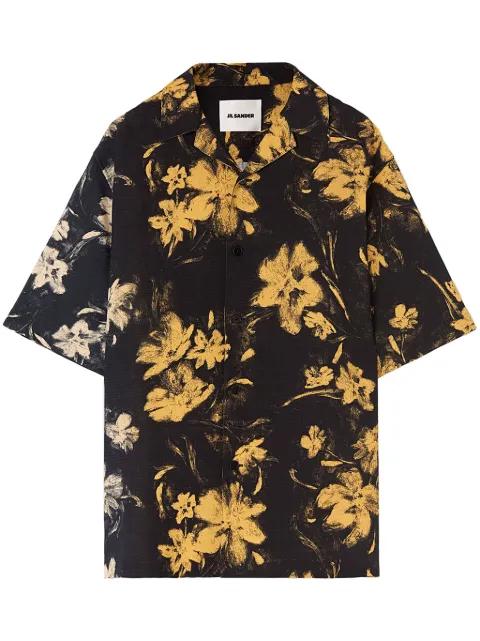 Jil Sander camisa con estampado floral