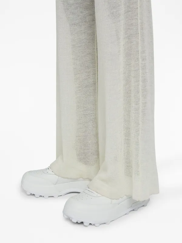 JIL SANDER ホワイトレザー スニーカー 36 Jil Sander レザースニーカー | ホワイト | FARFETCH JP