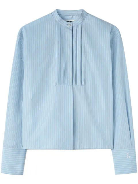 Jil Sander camisa con rayas estampadas