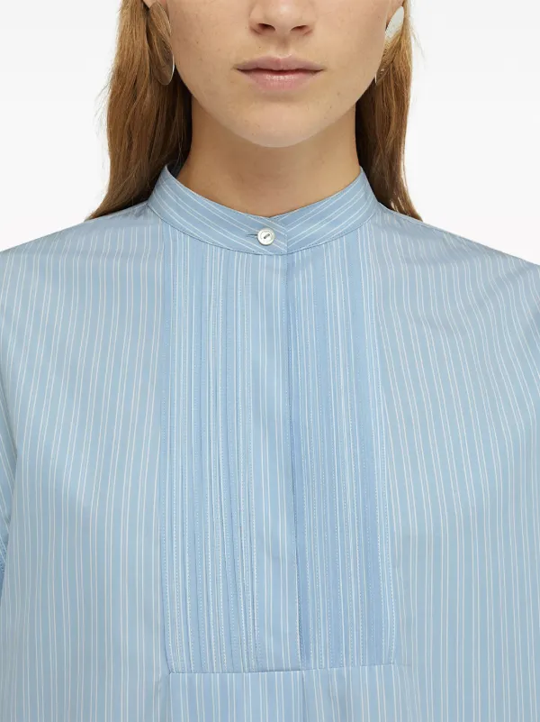 JILSANDER コットン　ストライプ　シャツ Jil Sander ストライプ シャツ | ブルー | FARFETCH JP