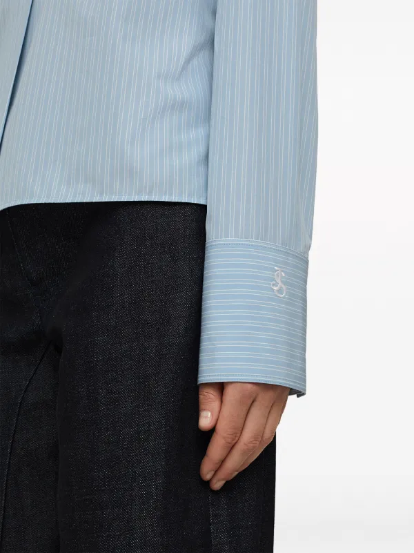 Jil Sander ストライプ シャツ | ブルー | FARFETCH JP