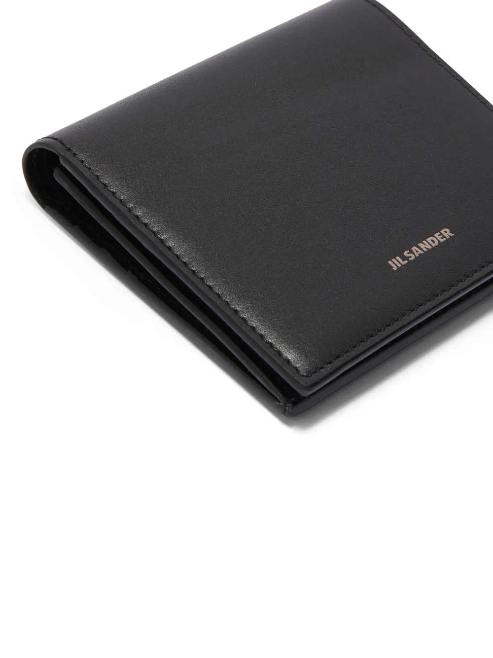 Jil Sander Portemonnee met logopatch Zwart