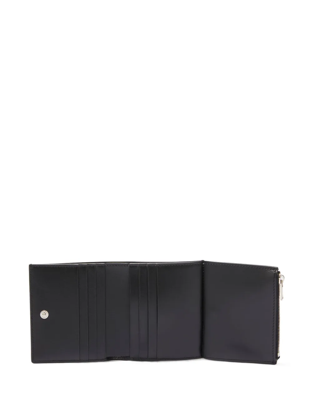 Jil Sander Portemonnee met logopatch Zwart