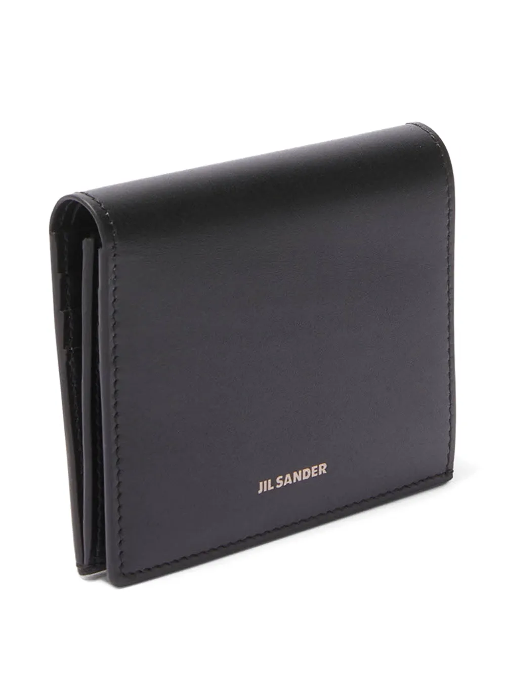 Jil Sander Portemonnee met logopatch Zwart