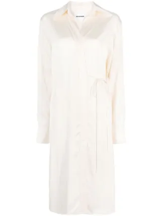 Jil Sander Klassisches Midikleid | Nude | FARFETCH DE