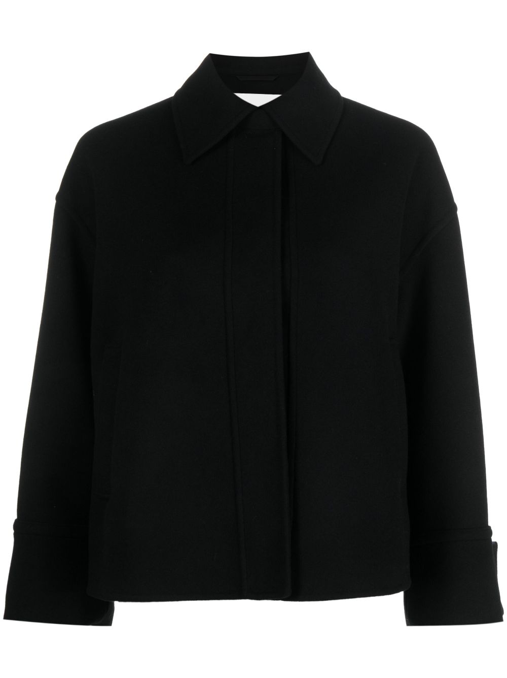 Jil Sander pointed-collar Wool Cropped Jacket - Farfetch