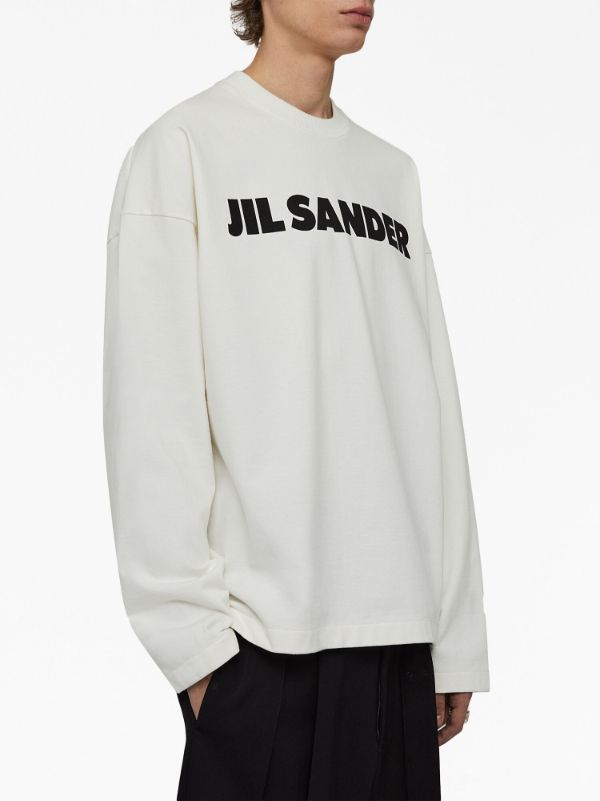 Jil Sander logo-print long-sleeve Top - Farfetch